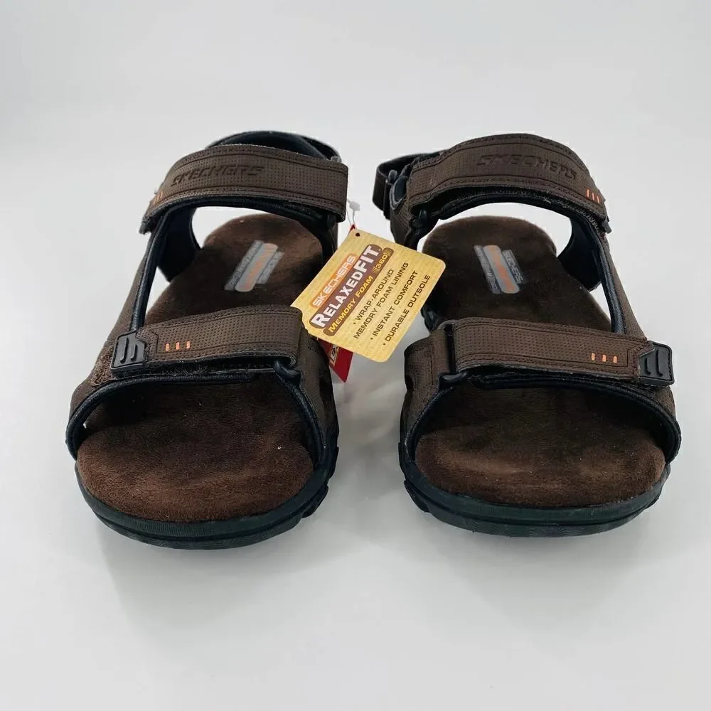 NWT SKECHERS Relaxed Fit Conner-Louden Sandals in Brown Size 7